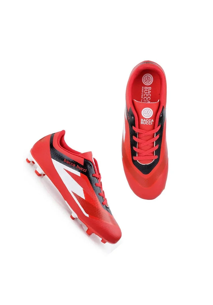 Bacca Bucci Red Fury “Strike X” Firm ground Football Shoes for Men | Best Price UAE